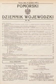 Pomorski Dziennik Wojewódzki. 1929, nr 35