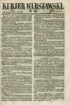 Kurjer Warszawski. 1858, № 225 (27 sierpnia)