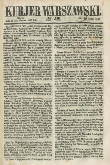 Kurjer Warszawski. 1858, № 229 (31 sierpnia)