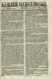 Kurjer Warszawski. 1858, № 244 (16 września)