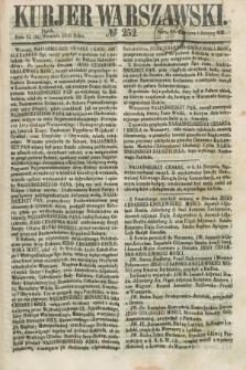 Kurjer Warszawski. 1858, № 252 (24 września)