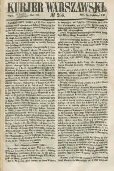 Kurjer Warszawski. 1858, № 266 (8 października)