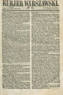 Kurjer Warszawski. 1859, № 14 (16 stycznia)