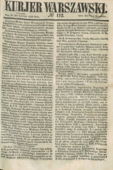 Kurjer Warszawski. 1859, № 112 (28 kwietnia)