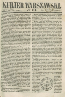 Kurjer Warszawski. 1859, № 113 (29 kwietnia)