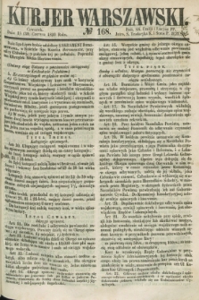 Kurjer Warszawski. 1859, № 168 (30 czerwca)