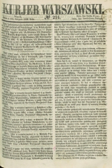 Kurjer Warszawski. 1859, № 214 (16 sierpnia)