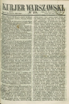 Kurjer Warszawski. 1859, № 218 (20 sierpnia)