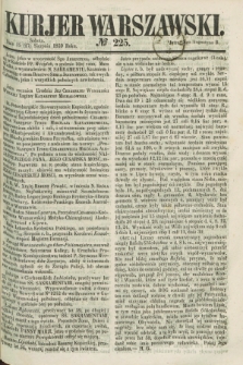 Kurjer Warszawski. 1859, № 225 (27 sierpnia)