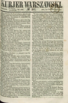 Kurjer Warszawski. 1859, № 261 (3 października)