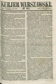 Kurjer Warszawski. 1859, № 265 (7 października)