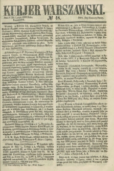 Kurjer Warszawski. 1860, № 48 (20 lutego)