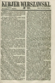 Kurjer Warszawski. 1860, № 159 (21 czerwca) + dod.
