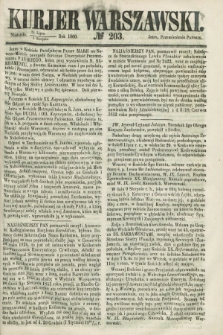 Kurjer Warszawski. 1860, № 203 (5 sierpnia)