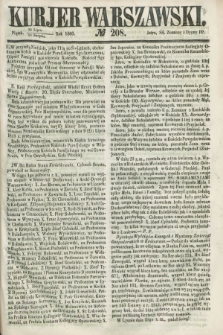 Kurjer Warszawski. 1860, № 208 (10 sierpnia)