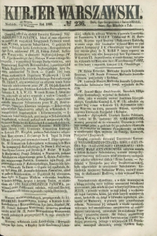 Kurjer Warszawski. 1860, № 236 (9 września) + dod.