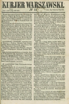 Kurjer Warszawski. 1861, № 41 (13 lutego)