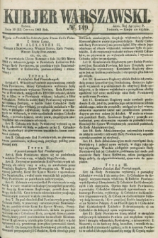 Kurjer Warszawski. 1861, № 149 (22 czerwca)