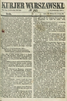 Kurjer Warszawski. 1861, № 245 (16 października)