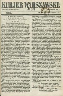 Kurjer Warszawski. 1861, № 271 (16 listopada)