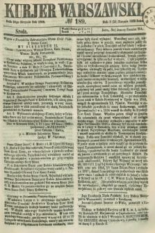 Kurjer Warszawski. 1862, № 189 (20 sierpnia)