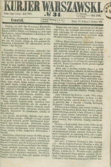 Kurjer Warszawski. 1863, № 34 (12 lutego)