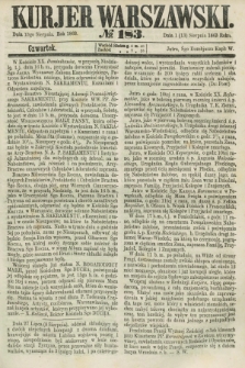 Kurjer Warszawski. 1863, № 183 (13 sierpnia)