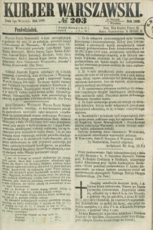 Kurjer Warszawski. 1863, № 203 (7 września)