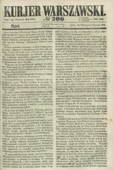 Kurjer Warszawski. 1863, № 206 (11 września)