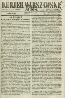 Kurjer Warszawski. 1863, № 208 (14 września) + dod.
