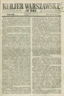 Kurjer Warszawski. 1863, № 235 (15 pażdziernika)