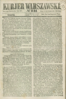 Kurjer Warszawski. 1863, № 241 (22 października)