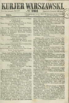 Kurjer Warszawski. 1863, № 261 (14 listopada)