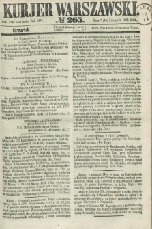 Kurjer Warszawski. 1863, № 265 (19 listopada)