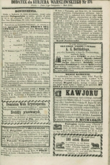 Dodatek do Kurjera Warszawskiego. 1863, № 270 (25 listopada)