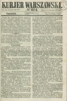 Kurjer Warszawski. 1863, № 274 (30 listopada) + dod.