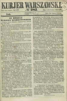 Kurjer Warszawski. 1863, № 287 (16 grudnia)