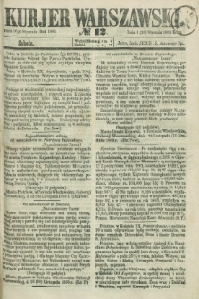 Kurjer Warszawski. 1864, № 12 (16 stycznia)
