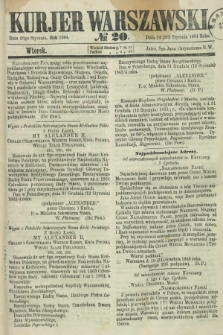 Kurjer Warszawski. 1864, № 20 (26 stycznia)