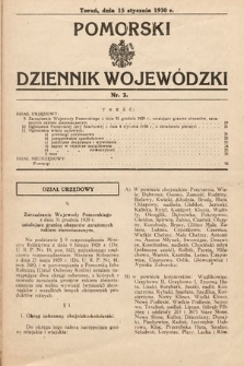 Pomorski Dziennik Wojewódzki. 1930, nr 2
