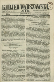 Kurjer Warszawski. 1864, № 115 (21 maja)