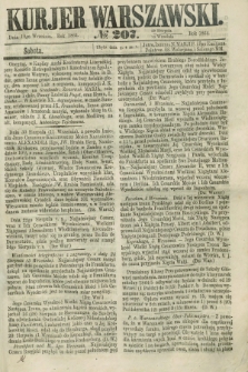 Kurjer Warszawski. 1864, № 207 (10 września)