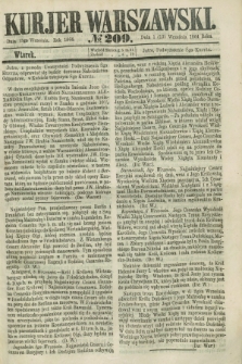 Kurjer Warszawski. 1864, № 209 (13 września)