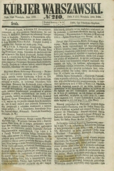 Kurjer Warszawski. 1864, № 210 (14 września) + dod.