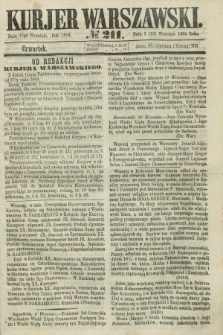 Kurjer Warszawski. 1864, № 211 (15 września)