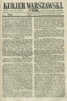 Kurjer Warszawski. 1864, № 236 (14 października)