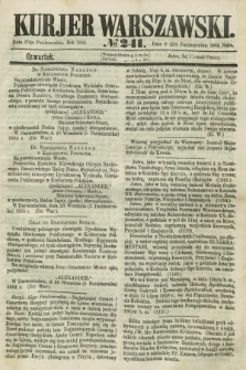 Kurjer Warszawski. 1864, № 241 (20 października)