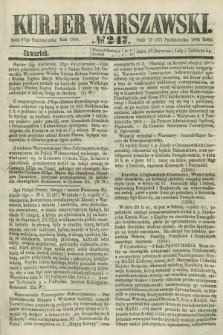 Kurjer Warszawski. 1864, № 247 (27 października)