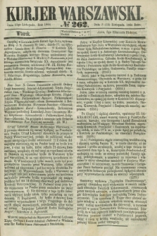Kurjer Warszawski. 1864, № 262 (15 listopada)