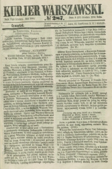 Kurjer Warszawski. 1864, № 287 (15 grudnia)